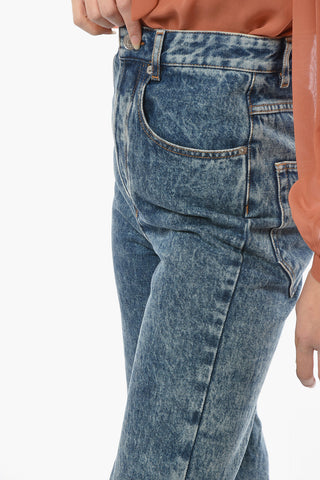 ETOILE High-waisted LALISKASR Denims with Fringed Hems