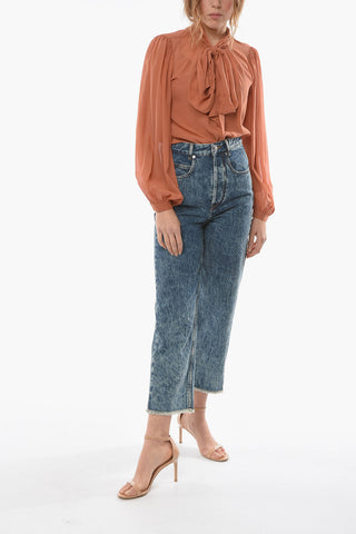 ETOILE High-waisted LALISKASR Denims with Fringed Hems
