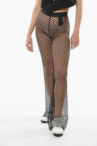 CTNMB Mesh HP NET Trousers with Flared Leg