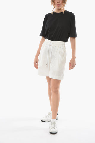 Shorts In Misto Lino Con Coulisse