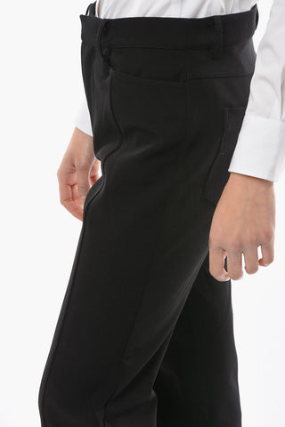 WHITE LABEL Crepe-woven Flared Pants