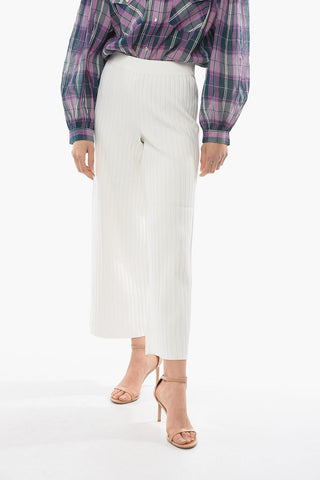 WHITE LABEL Ribbed Flared Pants