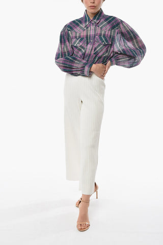 WHITE LABEL Ribbed Flared Pants
