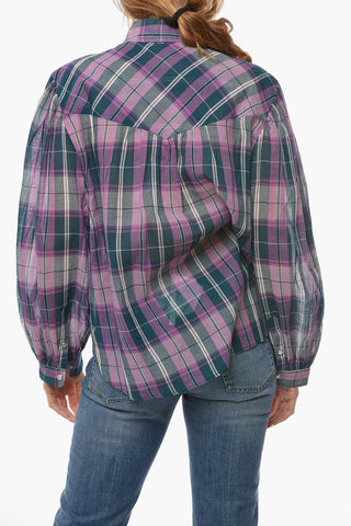 ETOILE Cotton-voile BETHANY Shirt in Tartan-check Motif