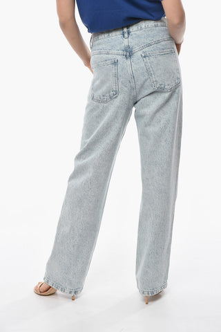 High-waisted NADEGEIL Denims embellished with Sequins and Beads