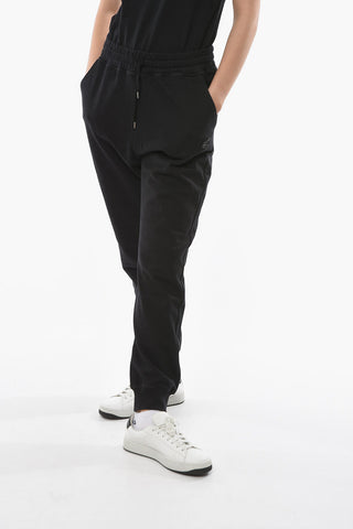 Joggers In Cotone Garzato Con Coulisse