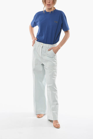 Jeans Loose Fit in Denim Lavaggio Chiaro