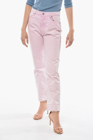 Jeans Straight Fit A Vita Alta