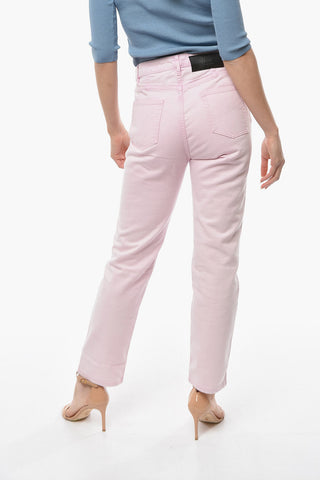Jeans Straight Fit A Vita Alta