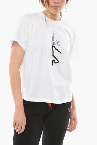EMPORIO Crew-neck T-shirt with Lettering and Embroidered Logo