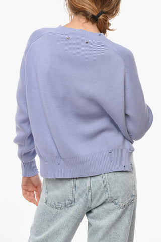 Glitter Print DELILHA FLOCK Crewneck Sweater