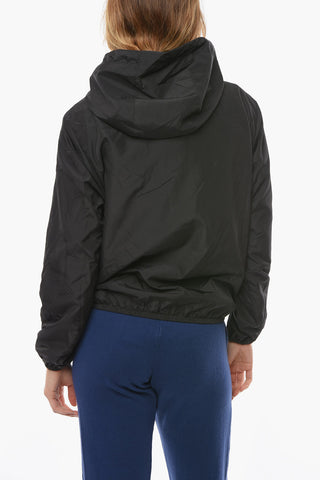 Zipped Track Jacke With Logoed Contrasting Bands