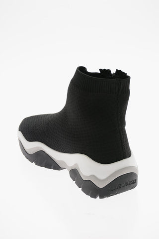 LOVE Sneakers Alte Sock con Logo a Contrasto e Suola Bicolore