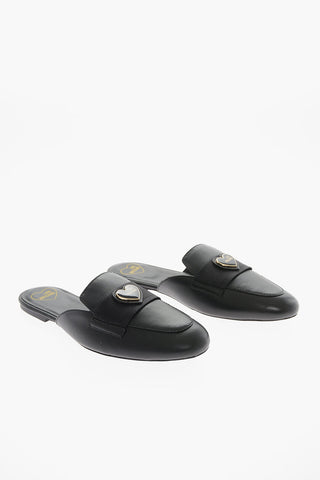 LOVE Sabot in Pelle con Cuore Smaltato