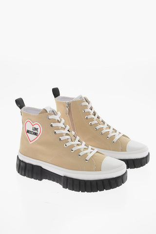 LOVE Canvas LOVELY LOVE High Top sneakers with Side Zip