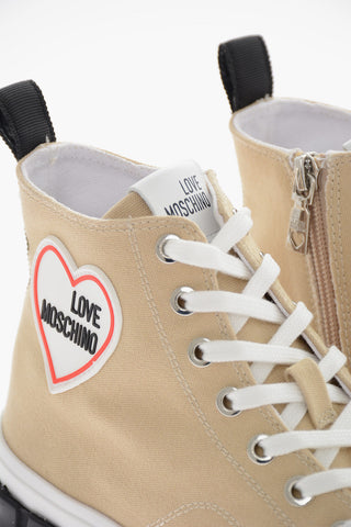 LOVE Canvas LOVELY LOVE High Top sneakers with Side Zip