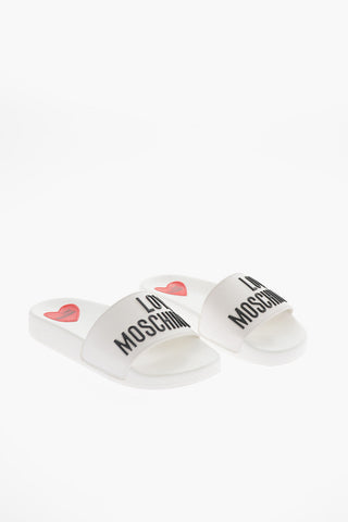 LOVE Sliders with Contrasting and Embossed Logo