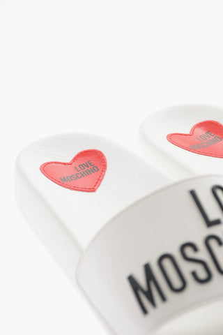 LOVE Sliders with Contrasting and Embossed Logo