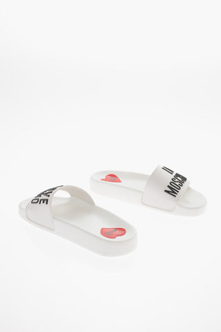 LOVE Sliders with Contrasting and Embossed Logo