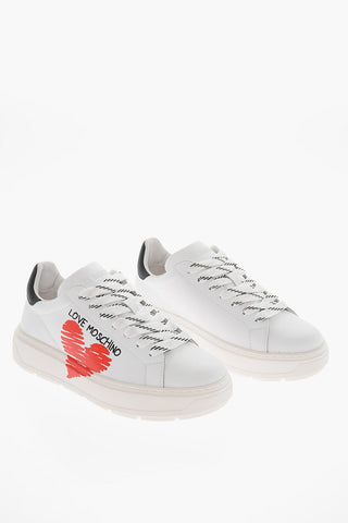 LOVE Sneakers in Pelle con Logo Stampato