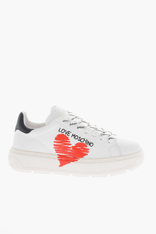 LOVE Sneakers in Pelle con Logo Stampato