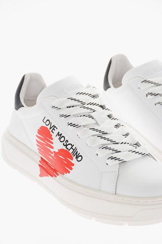 LOVE Sneakers in Pelle con Logo Stampato