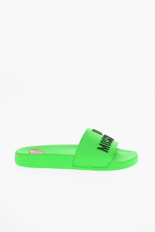LOVE Ciabatte da Piscina Fluo con Logo in Rilievo
