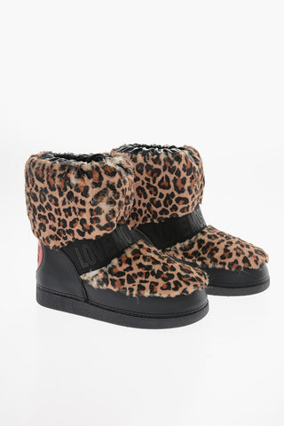 LOVE Animal Effect Faux Fur Snow Boots