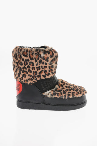 LOVE Animal Effect Faux Fur Snow Boots