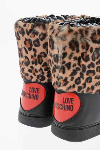 LOVE Animal Effect Faux Fur Snow Boots