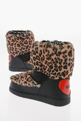 LOVE Animal Effect Faux Fur Snow Boots