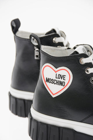 LOVE High-Top LOVERY Sneakers with Rubber Bottom Tank Effect
