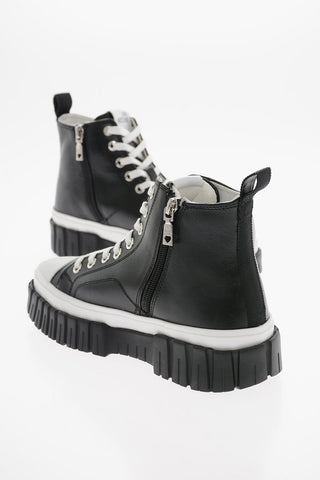 LOVE High-Top LOVERY Sneakers with Rubber Bottom Tank Effect