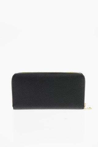 LOVE Logo Embossed Faux Leather Continental Wallet