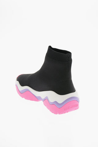Sneakers Sock Alte ROLLER COASTER Con Logo in Lettering