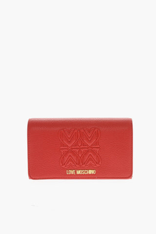 LOVE Logo Embossed Faux Leather Wallet