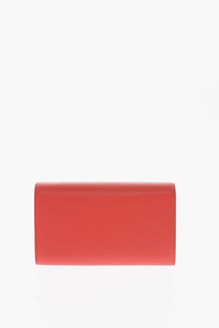 LOVE Logo Embossed Faux Leather Wallet