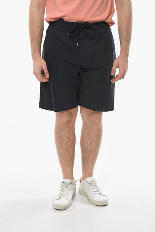 4 Pockets Stretch Cotton Shorts