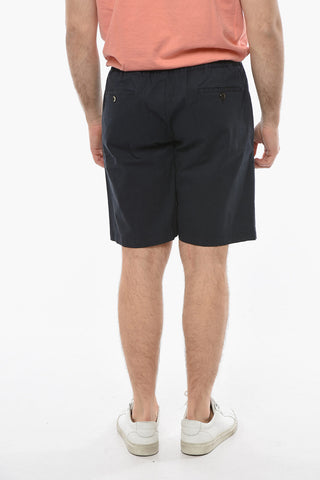 4 Pockets Stretch Cotton Shorts