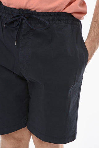 4 Pockets Stretch Cotton Shorts