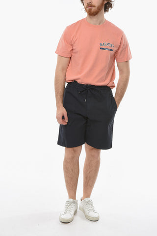 4 Pockets Stretch Cotton Shorts