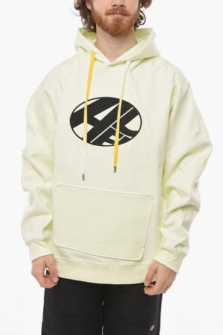 Front Embroidered Brushed Cotton Hoodie