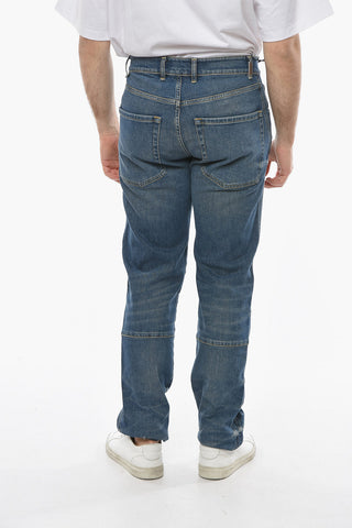 Jeans a Gamba Diritta Effetto Vintage 19cm