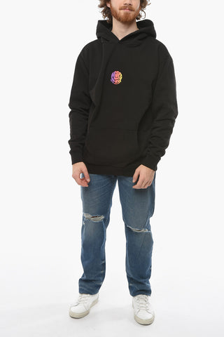 SPRING TINGS GASOLINE Hoodie Sweatshirt with Multicolored Print