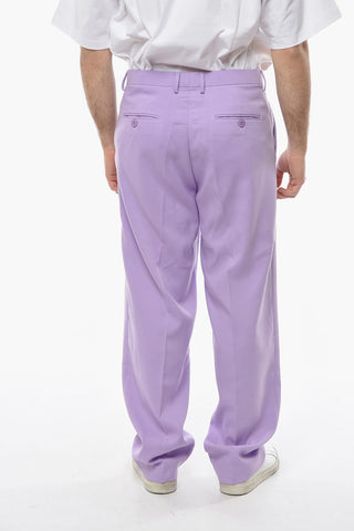 Pantaloni a Una Pince con Stampa Logo