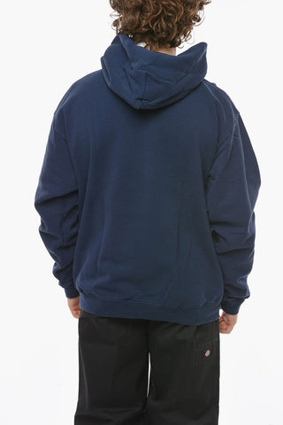 Logo Printed Solid Color Hoodie