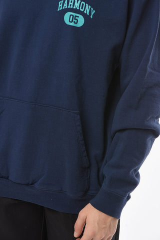 Logo Printed Solid Color Hoodie