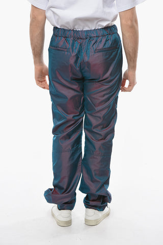 Iridescent Effect Loose Fit Pants