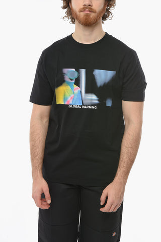 Global Warning Printed Crew-Neck T-shirt