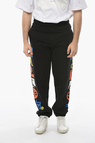 Joggers con  Stampe in Rilievo Laterali